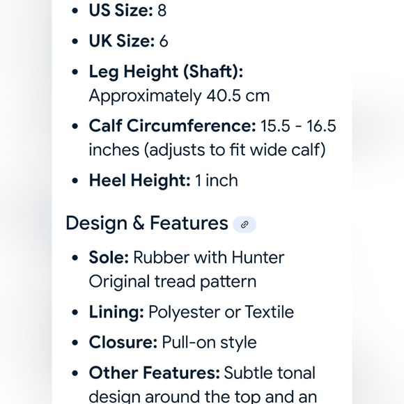 Hunter Tall Black Gloss Adjustable Boots 8 - Picture 16 of 16